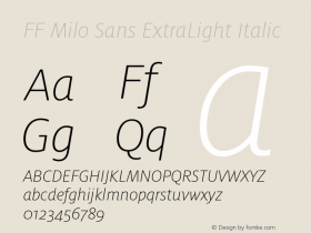 FF Milo Sans