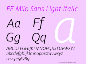 FF Milo Sans
