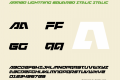 Armed Lightning Squared Italic