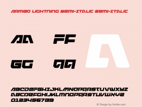 Armed Lightning Semi-Italic