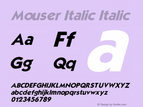 Mouser Italic