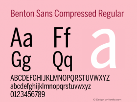 Benton Sans Compressed