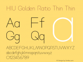 HIU Golden Ratio Thin