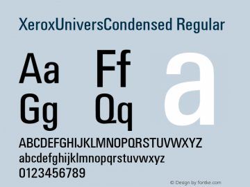 XeroxUniversCondensed