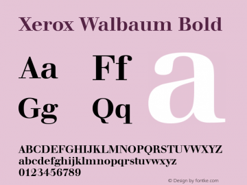 Xerox Walbaum