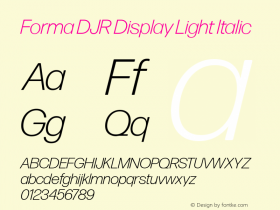 Forma DJR Display