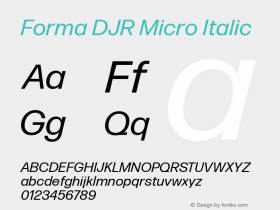 Forma DJR Micro