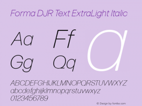 Forma DJR Text