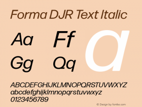 Forma DJR Text