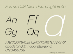 Forma DJR Micro