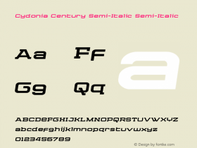 Cydonia Century Semi-Italic