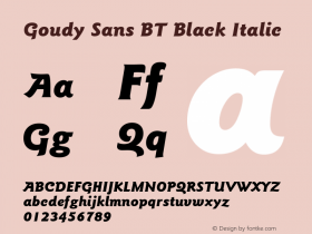 Goudy Sans BT