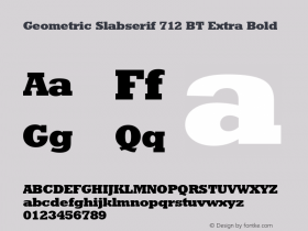 Geometric Slabserif 712 BT