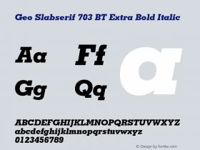 Geo Slabserif 703 BT