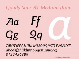 Goudy Sans BT