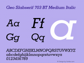 Geo Slabserif 703 BT