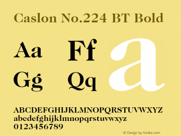 Caslon No.224 BT