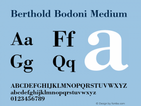 Berthold Bodoni