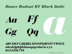 Bauer Bodoni BT