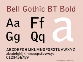 Bell Gothic BT