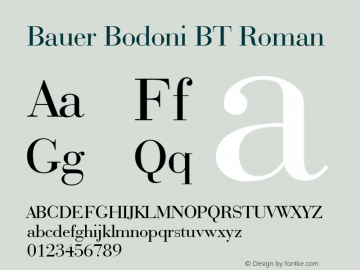 Bauer Bodoni BT