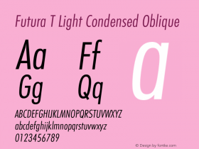 Futura T Light Condensed