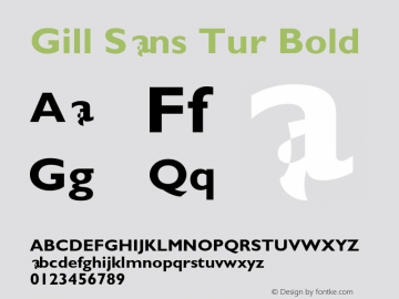 Gill Sans Tur