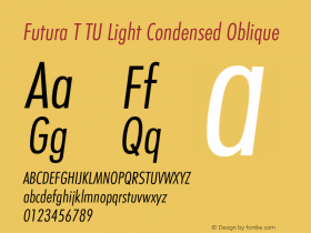 Futura T TU Light Condensed