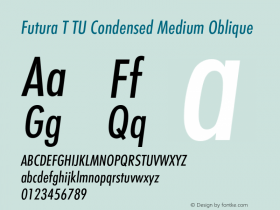 Futura T TU Condensed