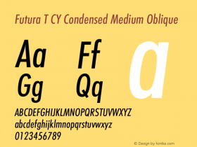 Futura T CY Condensed