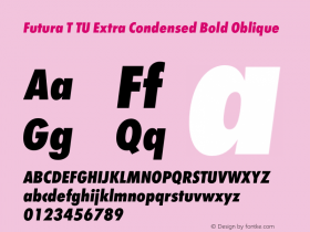 Futura T TU Extra Condensed