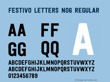 Festivo Letters No6