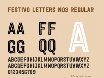 Festivo Letters No3