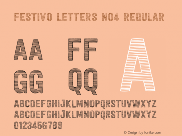 Festivo Letters No4