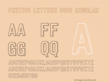 Festivo Letters No10