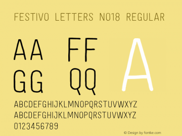 Festivo Letters No18