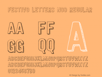 Festivo Letters No9