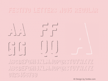 Festivo Letters No15