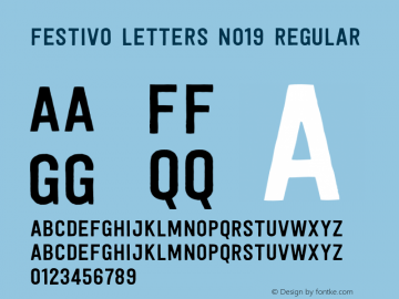 Festivo Letters No19