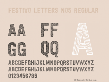 Festivo Letters No5