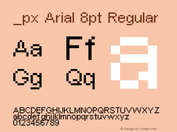 _px Arial 8pt