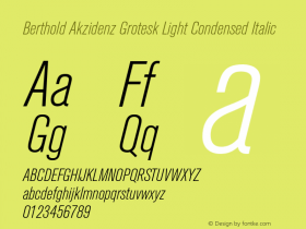 Berthold Akzidenz Grotesk