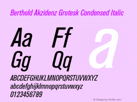 Berthold Akzidenz Grotesk