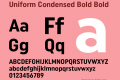 Uniform Condensed Bold