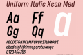 Uniform Italic Xcon