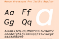 Menoe Grotesque Pro Italic