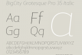 BigCity Grotesque Pro 35