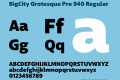 BigCity Grotesque Pro 940