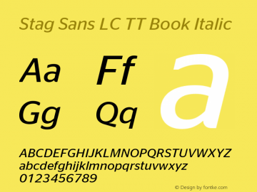 Stag Sans LC TT Book