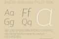 BigCity Grotesque Pro 25